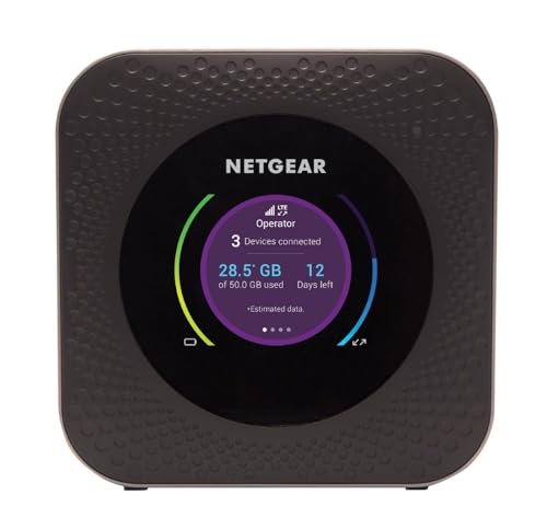 NETGEAR Nighthawk M1 Hotspot WiFi Portátil MR1100 - Router 4G Ranura Sim Desbloqueada - Router WiFi Móvil Para Viajar - Dispositivo MiFi Banda Ancha Móvil - WiFi Rápido Fiable donde sea - Hasta 1Gbps