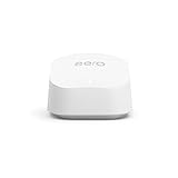 Router wifi de malla eero 6+ de Amazon | Con Ethernet de 1 Gb/s, 140 m2 de cobertura y capacidad para conectar más de 75 dispositivos | 1 unidad, modelo de 2022