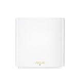 ASUS ZenWiFi XD6 Whole Home Mesh WiFi 6 System (1 Pack Blanco): Cobertura hasta de 501 m2 (4+ habitaciones), configuración sencilla, seguridad de red gratuita de por vida y controles parentales