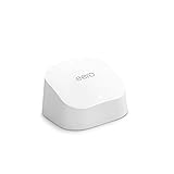 Router wifi de malla eero 6 de Amazon | Con Ethernet de 500 Mb/s, 140 m2 de cobertura y capacidad para conectar más de 75 dispositivos y expandir tu red eero existente | 1 unidad, modelo de 2021