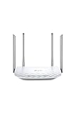 TP-Link Archer C50 - Router wifi de doble banda, 1200 Mbps, 2.4 GHz a 300 Mbps y 5 GHz a 867 Mbps, 4 antenas externas, Fast Ethernet, puerto de 100 Mbps, blanco