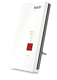 AVM Fritz!Repeater 2400 International - Repetidor/Extensor WiFi AC+N, Banda Dual(1.733 Mbps/5 GHz y 600 Mbps/2,4 GHz), Mesh, Punto de Acceso WiFi, 1 Puertos LAN Gigabit, WPS, Interfaz en Español