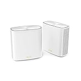 ASUS ZenWiFi XD6 Whole Home Mesh WiFi 6 System (2 Pack Blanco): Cobertura hasta de 501 m2 (4+ habitaciones), configuración sencilla, seguridad de red gratuita de por vida y controles parentales