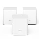 Tenda Nova Mesh MX3 (3 Paquetes) - Sistema Wi-Fi 6 Mesh AX1500, Router Wi-Fi Mesh de Doble Banda, Mesh Wi-Fi 6 de hasta 270㎡(3000ft²), Fácil Instalación, 2,4 GHz + 5 GHz, 2 Puertos/Unidad