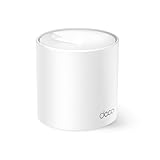 [Nuevo] TP-Link Deco X10(1-Pack)|AX1500 Whole Home Mesh Wi-Fi 6 System-Cobertura hasta 360 m2, 3X Puertos GigabIt por Unidad, Banda 160MHz Canal, ODFMA, 1024QAM, Color Blanco