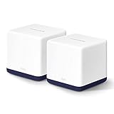 MERCUSYS Halo H50G(2-Pack) - AC1900 Mesh Wi-Fi, Doble Banda, Cobertura hasta 350 m², 3× Gigabit Puerto por Unidad, MU-MIMO, Beamforming, Control Parental, Smart Connect