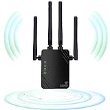 ANDHOT 2023 Nuevo Repetidor WiFi, Extensor WiFi, 1200Mbps 5GHz / 2.4GHz Dual-Band Anti-Jamming, Repetidor/Router/Ap Modo Amplificador WiFi, Potenciador de Señal, Extensor WiFi para Casa, Oficina etc!