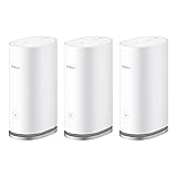 HUAWEI WiFi Mesh 3 (3-Pack), AX3000 Doble Banda 2.4 GHz/5 GHz, Whole-Home Mesh System, One-Touch Connect, Visualized Wi-Fi Diagnosis, HomeSecTM Security Protection, AI Life App, Manage WiFi with Ease.