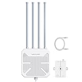 WAVLINK AX1800 Repetidor WiFi Potente Exterior para Larga Distancia 250+Metros,Doble Banda 2.4G+5G Amplificador de Señal WiFi Exterior,Mesh Outdoor WiFi Router Extender Access Point,Soporte PoE