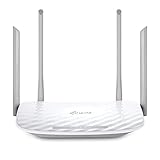 TP-Link Archer C50 - Router wifi de doble banda, 1200 Mbps, 2.4 GHz a 300 Mbps y 5 GHz a 867 Mbps, 4 antenas externas, Fast Ethernet, puerto de 100 Mbps, blanco