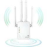 ANDHOT Ripetitore WiFi, estensore WiFi, amplificatore WiFi 1200Mbps 5GHz / 2,4GHz Dual-Band Anti-Jamming, modalità ripetitore/Router/Ap, estensore WiFi, compatibile con Tutti i Box Internet