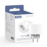 Aqara Enchufe Inteligente, Requiere HUB, Zigbee 3.0, con Programación, Temporizador y Control de Voz, Control de Energía, Compatible con HomeKit, Alexa, Google Assistant e SmartThings