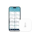 Aqara Sensor de Temperatura y Humedad, Requiere AQARA HUB, Zigbee, para Control a Distancia y Domótica, Termómetro Higrómetro Inalámbrico, Compatible con Apple HomeKit, Alexa, Funciona con IFTTT