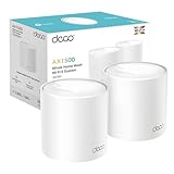 [NUEVO]TP-Link Deco X1500(2 Pack)-AX1500 Whole Home Mesh Wi-Fi 6 System-Cobertura hasta 600 m2, 3X Puertos GigabIt por Unidad, Banda 160MHz Canal, ODFMA, 1024QAM, Color Blanco