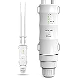 WAVLINK AC600 Inalámbrico WiFi Al Aire Libre Amplificador de señal, Punto de Acceso,Dual Band Repetidor Exterior de WiFi,Modelo de PoE pasivo,2.4GHz 150Mbps + 5GHz 433Mbps,Ideal para Wi-Fi de jardín