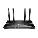 TP-Link Archer AX58 - Router WiFi 6 AX3000, Doble Banda 2.4Ghz/5Ghz,1xWAN/4xLAN Puertp Gigabit, WPA3, OFDMA, WPS, Latencia Ultrabaja, HomeShield, Tecnología OneMesh, Negro