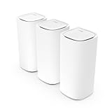 Linksys Velop Pro WiFi 6E Mesh System MX6203-KE Router Cognitive Mesh con Banda de 6 GHz y 5.4 GB/s, Cobertura para Casas de hasta 825 m² y 600 Dispositivos, 3 Unidades