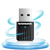WONLINK USB WiFi 650Mbps Mini Adaptador para PC, Antena WiFi USB Dual Band 2.4G/5GHz para PC/Portátil/Tablet, Receptor WiFi con Soft Ap, Wireless WiFi Dongle sólo para Windows XP/7/8/8.1/10/11 sin CD