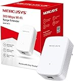 MERCUSYS ME10 Repetidor WiFi, Extensor de Red, Inalámbrico Ampliador 300 Mbps, WPS Botón, Play y Plug, Indicador LED de Señal, Fácil Configuración, Compatible c, Multicolor