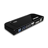 WAVLINK USB 3.0 Universal Docking Station Multifuncional Dual Video Display Outputs HDMI/DVI/VGA/hasta 2048x1152,Gigabit Ethernet, Audio Output/Input,6 Puertos de USB para Laptop,Ultrabook y PCs