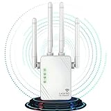 Extensor WiFi, Amplificador WiFi de 1200mbps, 2024 repetidor WiFi, intensificador WiFi de Doble frecuencia de 5ghz y 2,4ghz, Modo repetidor/Router/Ap, Compatible con Todas Las Cajas de Internet