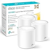 TP-Link Deco X20 (3-Pack) - Sistema WiFi 6 Mesh, AX1800 Doble hasta 540 m2, 2xPuertos Gigabit, MU-MIMO, OFDMA, Seguridad WPA3, Modo Router/Punto Acceso