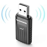 WONLINK USB WiFi para PC, 900M 2 en 1 WiFi Adaptador Bluetooth 5.3 para PC, USB WiFi6 Doble Banda de 5G/2.4G Antena Receptor Bluetooth para PC/Auricular/Ratones/Teclados, 802.11ax solo admite Win10/11