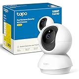 TP-Link TAPO C200 - Cámara IP WiFi 360° Cámara de Vigilancia FHD 1080p,Visión nocturna, Notificaciones en tiempo real, Admite tarjeta SD,Detección de movimiento,Control Remoto,Compatible con Alexa