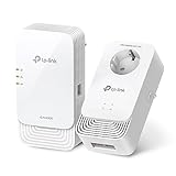 TP-Link -PGW2440 Kit G.hn2400 Powerline PLC AX1800 Wi-Fi 6 Kit,Compatible con EasyMesh, 3 Puertos Gigabit Ethernet