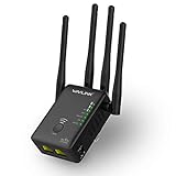 WAVLINK Repetidor/Amplificador WiFi con Función de Enrutador, AC1200 Extensor WiFi con 2 Puertos Ethernet y WPS, Repeater/Wireless Access Point Mode, Compatible with Any Router