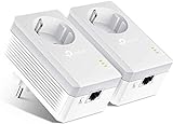 TP-Link Powerline Adapter Set TL-PA4010P KIT (600 Mbit/s, con enchufe, Fast Ethernet LAN, compatible con todos los adaptadores HomePlug AV/AV2 Powerline, transmisión rápida de datos)