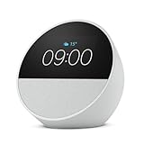 Nuevo Amazon Echo Spot (modelo de 2024) | Despertador inteligente con sonido de calidad y Alexa | Blanco