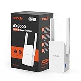 Tenda A33 Repetidor Wi-Fi 6 AX3000, Amplificador Señal WiFi, Doble Banda 2.4 GHz/5GHz, Extensor de Wi-Fi Compatible con Routers, Modo Ap, Botón WPS, Señal LED Inteligente, Blanco