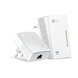 TP-Link - 2 Adaptadores de Comunicación por Línea Eléctrica (WiFi AV 600 Mbps, Extensor, Repetidores de Red, Amplificador y Cobertura Internet, 3 Puertos, Cable Ethernet), Color Blanco