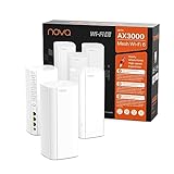 Tenda Mesh WiFi 6 AX3000 Nova MX12 Paquete de 3, Sistema WiFi Mesh 6 para Todo el hogar, Wi-Fi 6 Mesh de hasta 330㎡(3900ft²), Controles parentales, Reemplazo del Extensor del enrutador WiFi