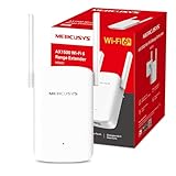 [2024 Nuevo] Mercusys ME60X-AX1500 Repetidor Wi-Fi 6| Banda Dual 1201 Mbps en 5 GHz y 300 Mbps en 2,4 GHz |Funciona con Cualquier Router| Configuración Sencilla | Puerto 1G | Control de App